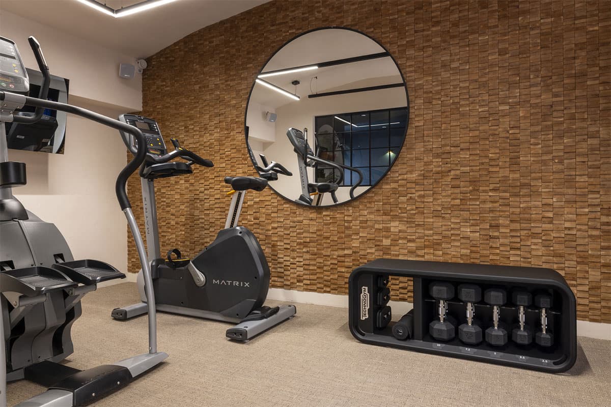 Salle de fitness de l'Hôtel Royal Madeleine (Paris 8)